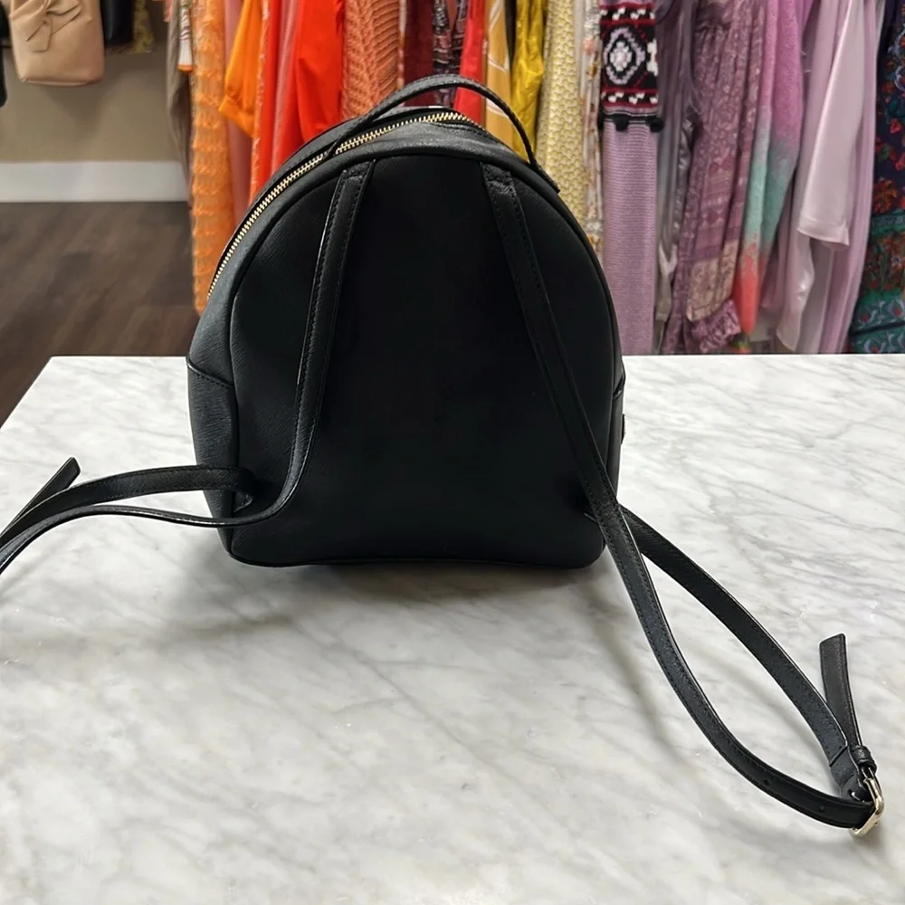 Kate Spade Black Meow Backpack Bookbag - Picture 4 of 12